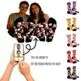thumbnail image 1 of gcong Custom Face Socks, Personalized Socks with Photo Custom Socks with Faces, Unisex Funny Crew Sock Valentine's Gifts for Him Her, 1 of 6