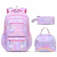 thumbnail image 1 of gcong Dinosaur Themed School Backpack Set For Educational Adventure Gear Purple, 1 of 6