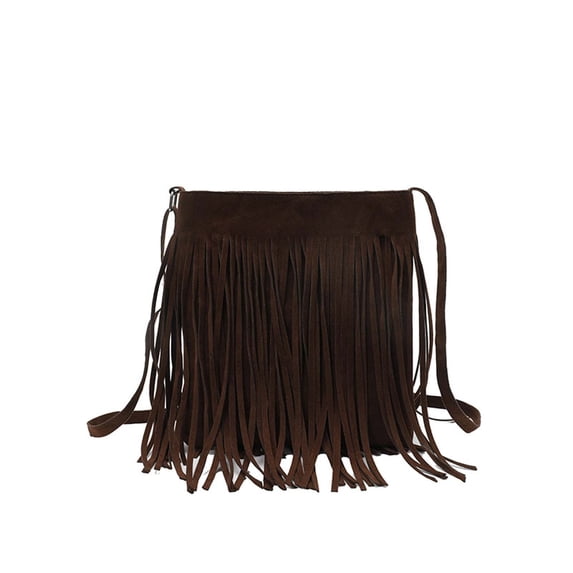 gcong Elegant Finish Messenger Bag With Tassel Small Square Design For Daily Use And Versatile Occasions