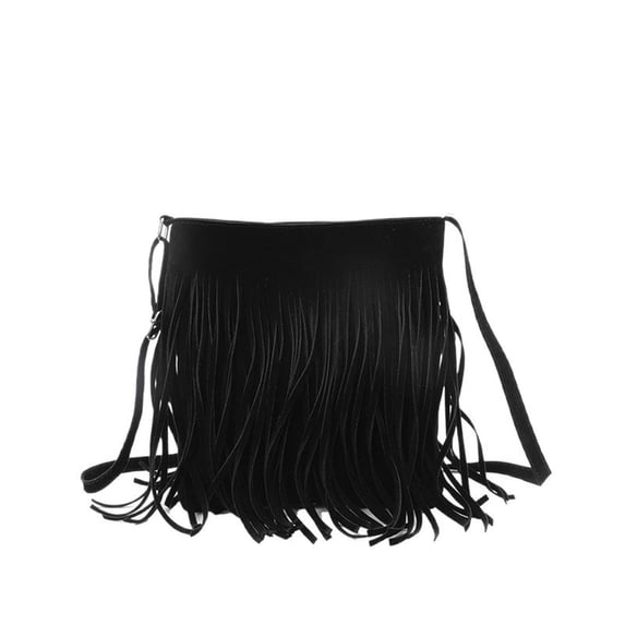 gcong Elegant Finish Messenger Bag With Tassel Small Square Design For Daily Use And Versatile Occasions