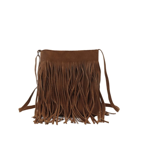 gcong Elegant Finish Messenger Bag With Tassel Small Square Design For Daily Use And Versatile Occasions