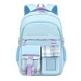 thumbnail image 1 of gcong Lightweight School Backpack For Spine Support Design For Elementary Ages 5 To 15 Years Blue, 1 of 6