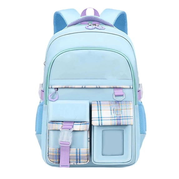 gcong Lightweight School Backpack For Spine Support Design For Elementary Ages 5 To 15 Years Blue