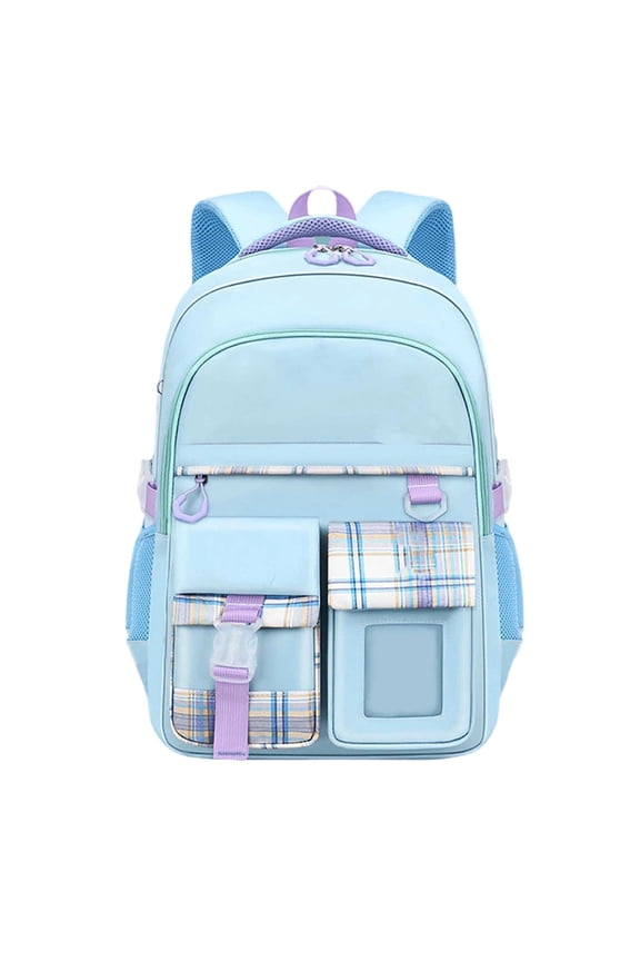 Lightweight School Backpack For Spine Support Design For Elementary Ages 5 To 15 Years Blue