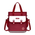 thumbnail image 1 of gcong Lightweight School Backpack Satchel Bookbag With Adjustable Strap For And Art Supply Brick Red, 1 of 3