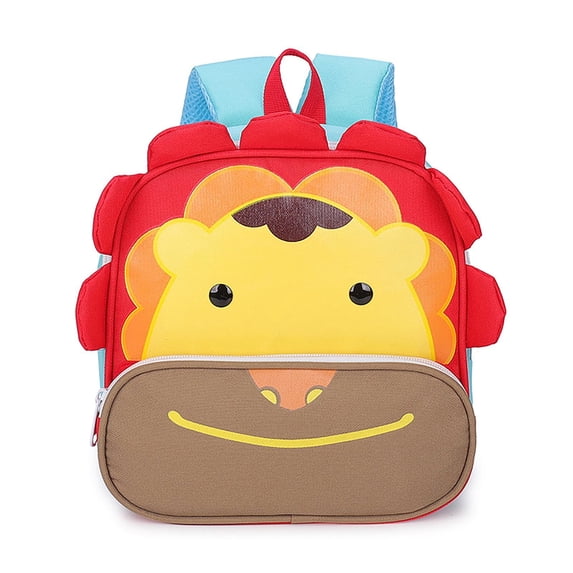 gcong Lightweight School Backpack With Comfortable Straps For Daily Use And Cute Animal Print Design Orange