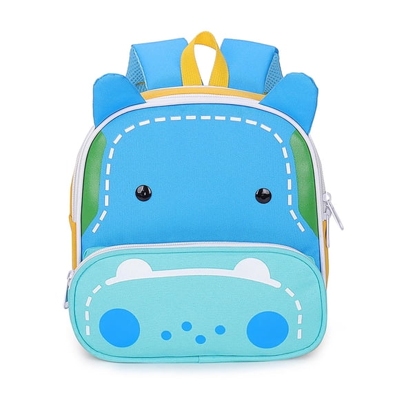 gcong Lightweight School Backpack With Comfortable Straps For Daily Use And Cute Animal Print Design Sky Blue
