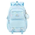 thumbnail image 1 of gcong Lightweight School Backpack With Comfortable Straps For Daily Use And Travel Light Blue, 1 of 3