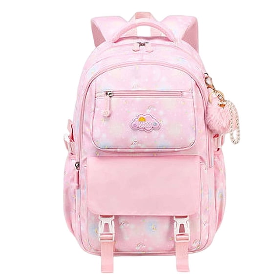 gcong Lightweight School Backpack With Comfortable Straps For Daily Use And Travel Light Pink