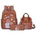 thumbnail image 1 of gcong Lightweight School Bookbag For Elementary Adjustable Straps Cute Backpack Brown, 1 of 3
