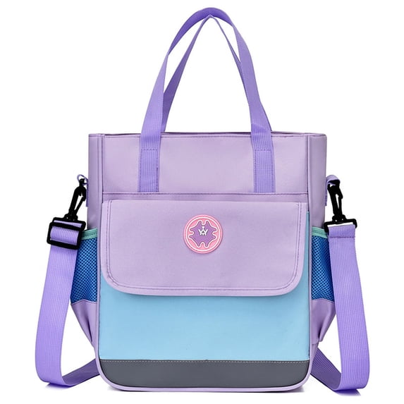 gcong Lightweight School Bookbag For Elementary Middle School Adjustable Shoulder Strap Backpack Light Purple