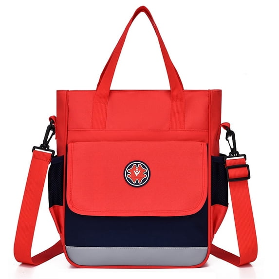 gcong Lightweight School Bookbag For Elementary Middle School Adjustable Shoulder Strap Backpack Red