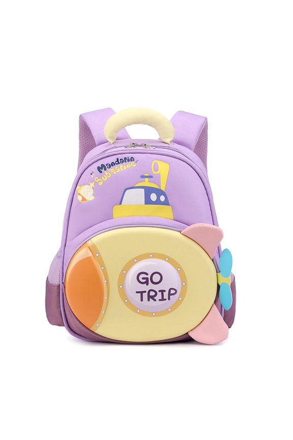 Lightweight School Bookbag For With Comfortable Shoulder Support Purple