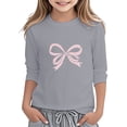 thumbnail image 1 of gcong Shirts for Girls Girls' Tees Short Sleeve Crew Neck, Girls Basic Tees Preppy Clothes for Girls 10-12, 1 of 4