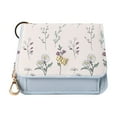 thumbnail image 1 of gcong Slim Floral Card Holder Keychain Wallet for Women Compact Lightweight Functional Fashion Accessory Daily Use, 1 of 3