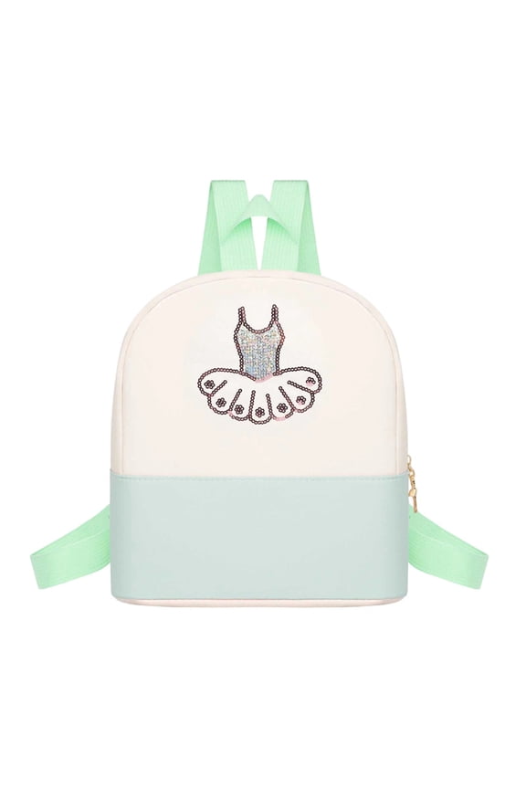 Stylish Ballerina Dance Backpack For Cute Cartoon School Bag And Shoulder Storage For Daily Use Green
