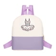 thumbnail image 1 of gcong Stylish Ballerina Dance Backpack For Cute Cartoon School Bag And Shoulder Storage For Daily Use Purple, 1 of 4