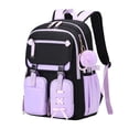 thumbnail image 1 of gcong Stylish Large Capacity Lightweight School Backpack For Daily Use Travel Bookbag With Multiple Compartments Purple, 1 of 3