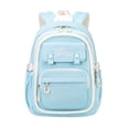 thumbnail image 1 of gcong Stylish School Backpack Lightweight Large Capacity Bookbag With Multiple Compartments For Everyday Use Light Blue, 1 of 3