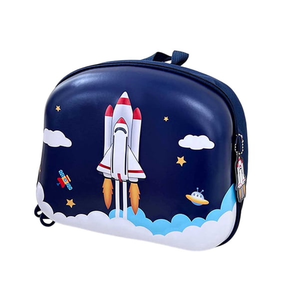 gcong Stylish School Backpack With Cartoon Ice Rocket Design Rucksack For Everyday Use And Casual Outings Dark Blue