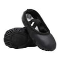 thumbnail image 1 of gcong Toddler Ballet Shoes Stelle Girls Ballet Shoes Boys Toddler Soft Leather Dance Slippers, 1 of 3