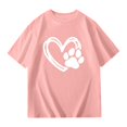 thumbnail image 1 of gcong Toddler Shirt Girls 5t Short Sleeve T-Shirts Round Neck, Toddler Graphic Tees Girls Preppy Clothes for Girls 10-12, 1 of 4