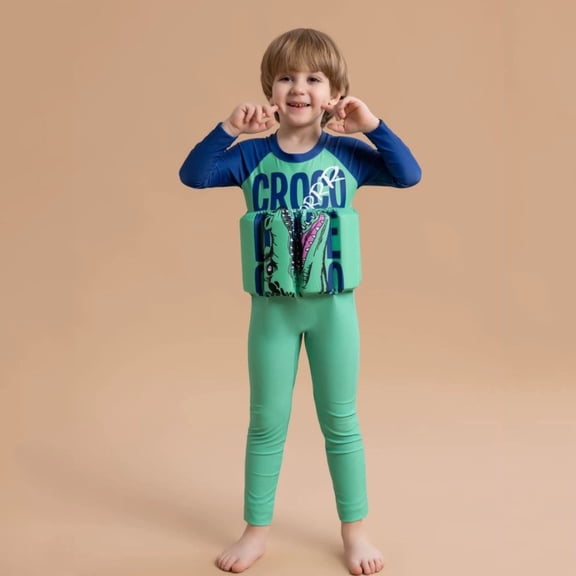 gcong Toddler Swim Vest for 2 Year Old Kids Life Jacket Buoyancy Swimsuit Adjustable Strap Toddler Floaties