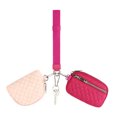 thumbnail image 1 of gcong Zip Around Wristlet Wallet For Women Portable Keychain Pouch Pocket Purse Organizer, 1 of 6
