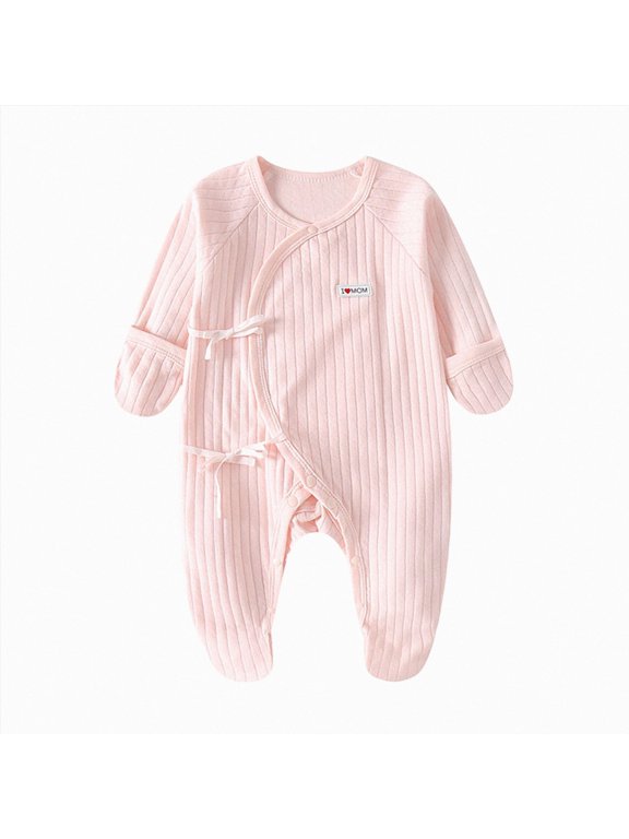 Baby Boy Clothes Newborn Long Sleeve Infant Baby boy Outfit Long Sleeve Romper Newborn Boy One Piece Jumpsuit 0 3 6 9 12 18 24 Months (Pink,3-6 Months)