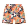 thumbnail image 1 of gdxvjhbj Boys Shorts Usable Drawstring Boy's Graphic Shorts High Waisted Bobo Paisley Shorts Casual Summer Shorts with Pocket (Orange,5-6 Years), 1 of 5