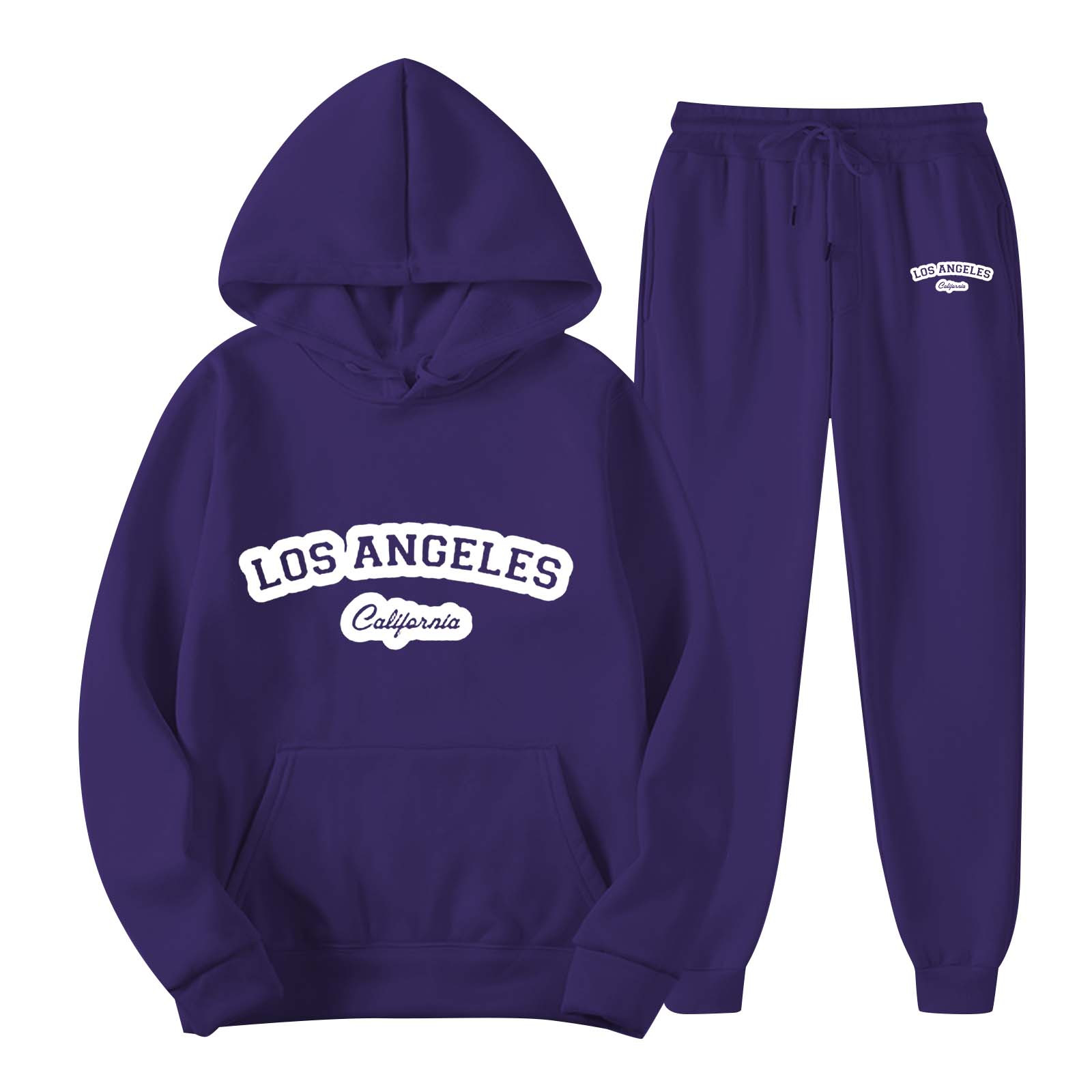 Mens purple sweatsuit hotsell