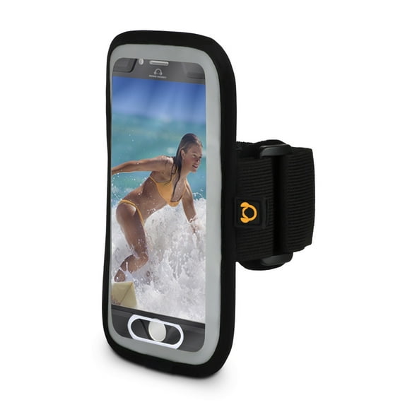 gear beast taptouch sports armband case for apple iphone 7, 8. cell phone holder for running jogging workout fitness and exercise. band supports taptic touchscreen and fingerprint touch id home button