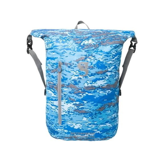 geckobrands Lightweight 30L Waterproof Backpack - Lightweight Watertight Outdoor Bag Hiking Traveling Light Water Activities