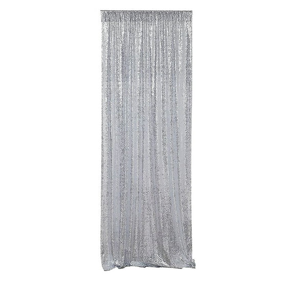 geerera 1 Panel Sequin Backdrop Curtain, Large Party Stage Curtain, Glitter Curtain, for Wedding Holiday Decoration, Event Background 24"x96"