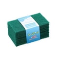 thumbnail image 1 of geerera 10 Pcs Scouring Pad, Dishcloths,Cleaning Wipe,Reusable Household Scrub Pads for Dishes, Kitchen Scrubbers & Metal Grills, 4x6 inches, 1 of 9