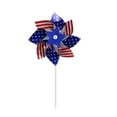 thumbnail image 1 of geerera 10-Piece Red White Blue Patriotic Flag Garden Wind Spinners - Outdoor Yard Decor for Memorial Day & Independence Day Party Supplies, 1 of 6