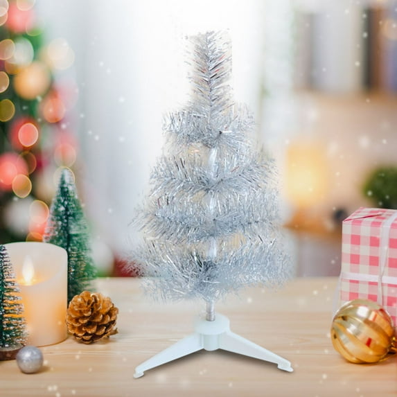 geerera 12 Inch Artificial Christmas Tree, Mini Tabletop Tree with Plastic Stand, Holiday Party Decor, for Home Display, Office Decor, Festive Decoration