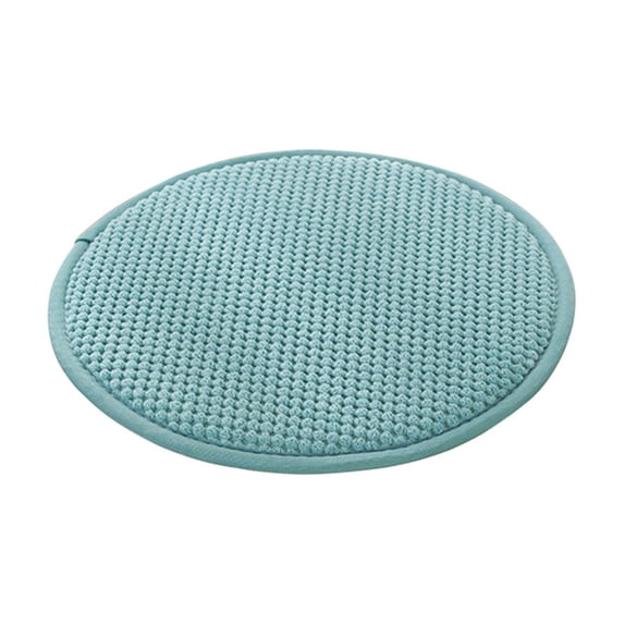 geerera 12 Inch Round Stool Cushion with Ties, Non-Slip Seat Pad for Dining Chairs, Kitchen, Bar Stools