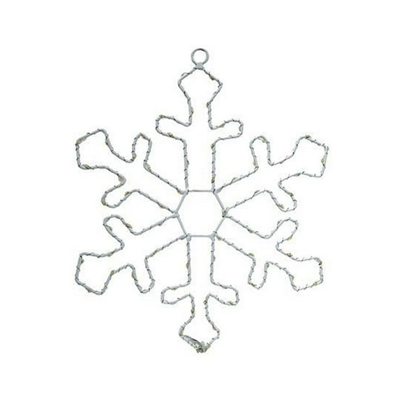 geerera 12" LED Snowflake Light with Remote Control, 8 Modes Battery Powered, Christmas Window Light for Xmas Indoor Decor