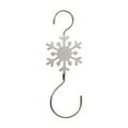 thumbnail image 1 of geerera 12Pcs Snowflake Ornament Hook Hangers, Christmas Tree Ornament S-Hook, Metal Wire S Hooks, 1 of 5
