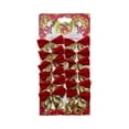 thumbnail image 1 of geerera 12pcs Glitter Christmas Bows for Christmas Tree Wreath Gift Wrap Crafts Wedding Party Twist Tie Bowsfor Snack Bags Baking Candy Bags, 1 of 6