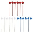 thumbnail image 1 of geerera 18pcs Red White & Blue Star Stick Decorations,4th of July Glitter Puffy Star Picks Foam Sparkly Sticks for Americana Independence Day Party Crafts Supplies Decorations, 1 of 7