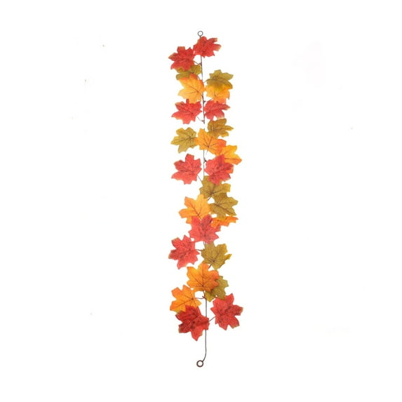 geerera 1Pc 39.4 Inch Leaf Garland, Fall Maple Garland,Artificial Hanging Fall Leave Vines Garland Autumn Decor for Thanksgiving Home Wedding Party
