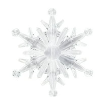 geerera 2.9" Christmas Snowflakes Ornaments, Acrylic Xmas Snowflake, Crystal Xmas Tree Pendant Winter Hanging Snow Theme Decoration