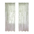 thumbnail image 1 of geerera 2-Pack Wicker-Pattern Shade Curtains - 98.42x39.37 Inch White Gauze Panels for Bedroom & Living Room, Sun Filtering Window Screens, 1 of 6