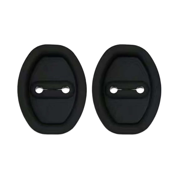 geerera 2 Pcs Door Latch Lock Cover, Silicone Door Latch Guard, Protects Door Latches, Self-Adhesive Door Lock Latch Protector, Car Accessories for Most Vehicles