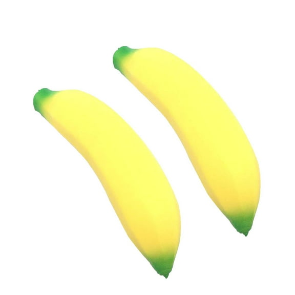 geerera 2 Pcs Stretchy Banana Toys ,Banana Stress Toys, Relieve Stress & Anxiety Sensory Toys, Gift for Friend,Party Favors