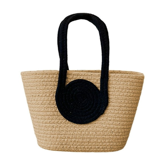 geerera 2025 New Summer Straw Bag For Women, Shoulder Beach Buckets Bags, Beach Bag ,Woven Tote Handbag for Shopping Travel