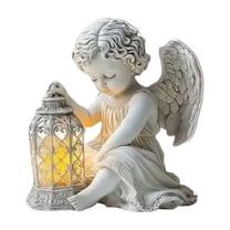 geerera 2D Acrylic Angel Tabletop Ornaments with Base, Rotatable Table Centerpieces for Home, Holiday Decor, Gift for Her