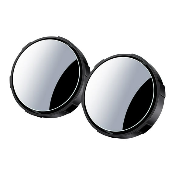 geerera 2Pcs Blind Spot Car Mirror, Suction Cup Type Car Small Circular Mirror, 360 Degree Rotation Wide-angle Large Field Of View Reversing Assist Mirror,Universal Fit Automotive Accessories